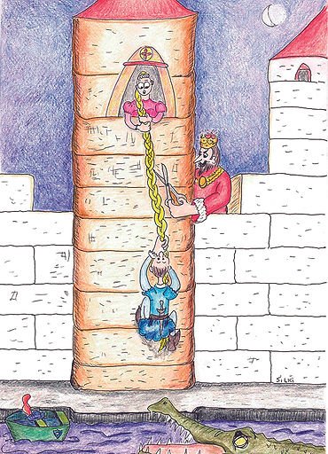 Castillos-Neee!, de vlecht neee!!! -Nooo!, la trenza nooo!!!